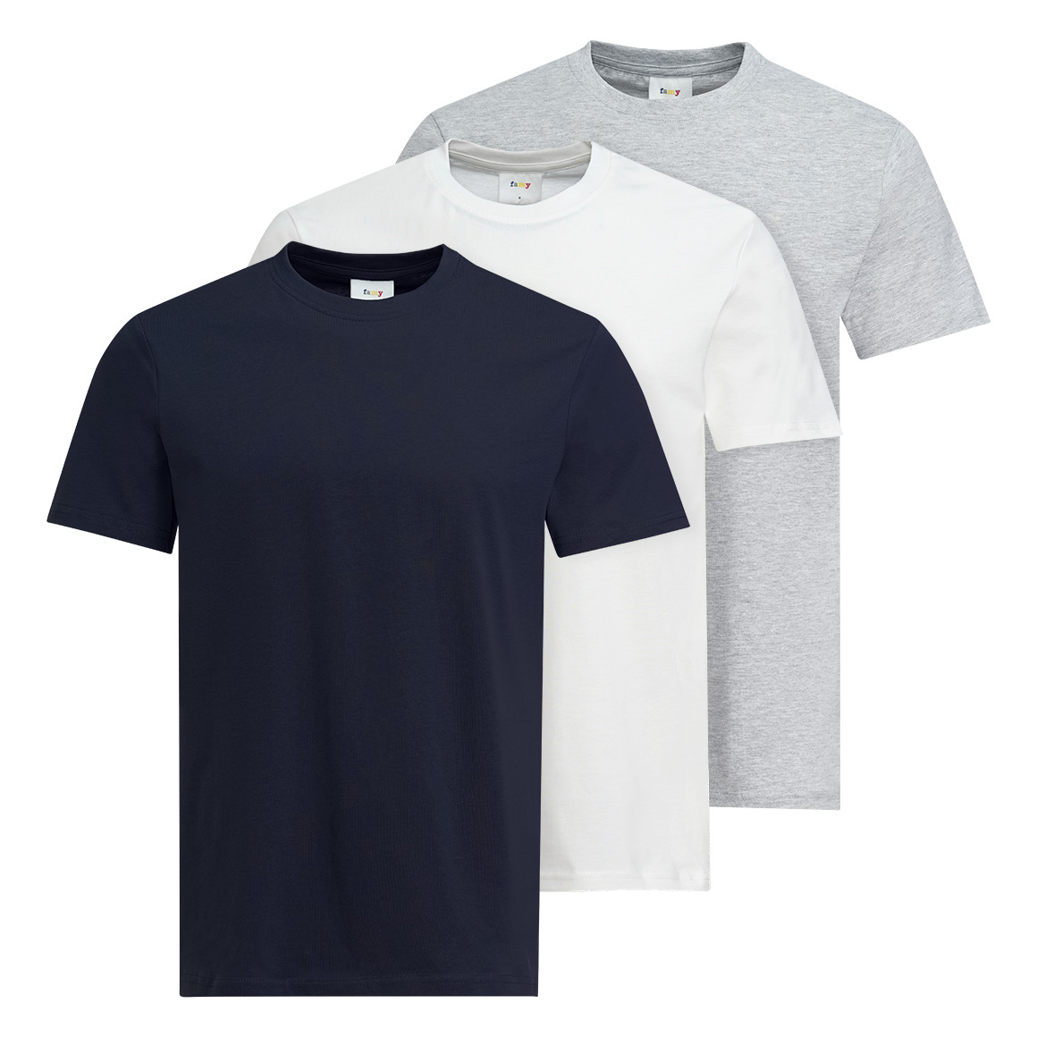 3 Herren T-Shirts im Basic-Look