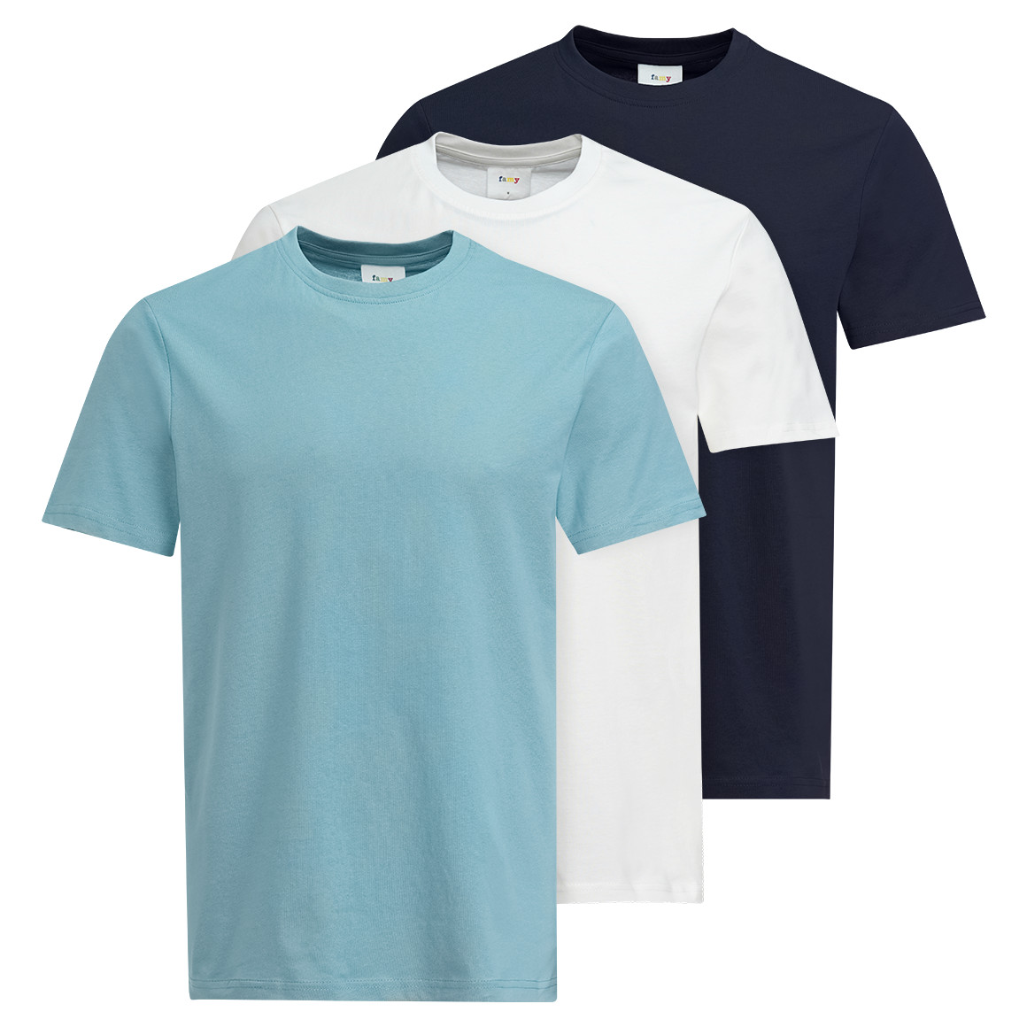 3 Herren T-Shirts im Basic-Look