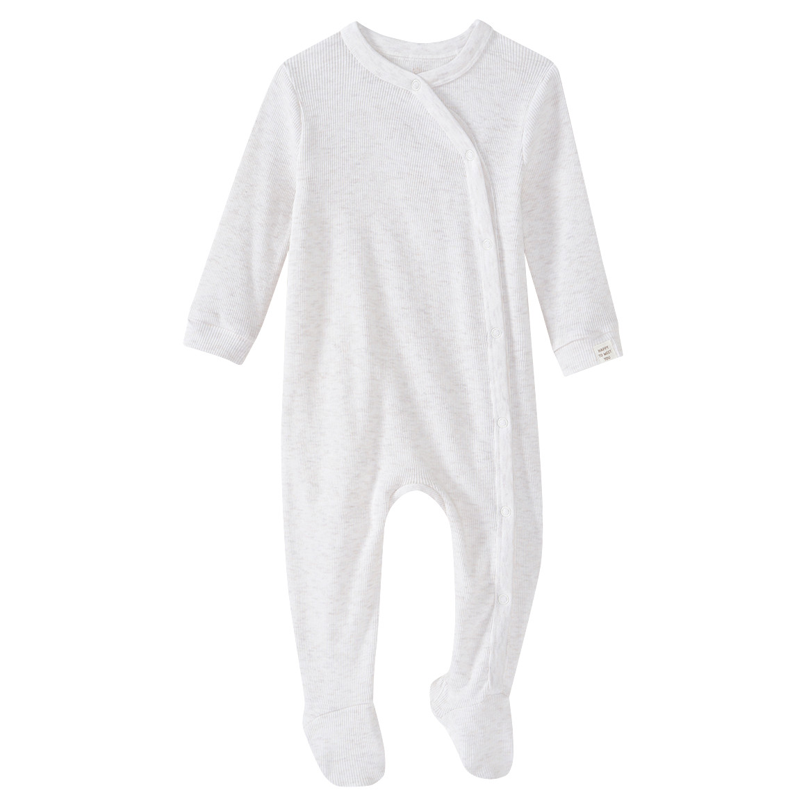Newborn pyjama met geribbelde structuur