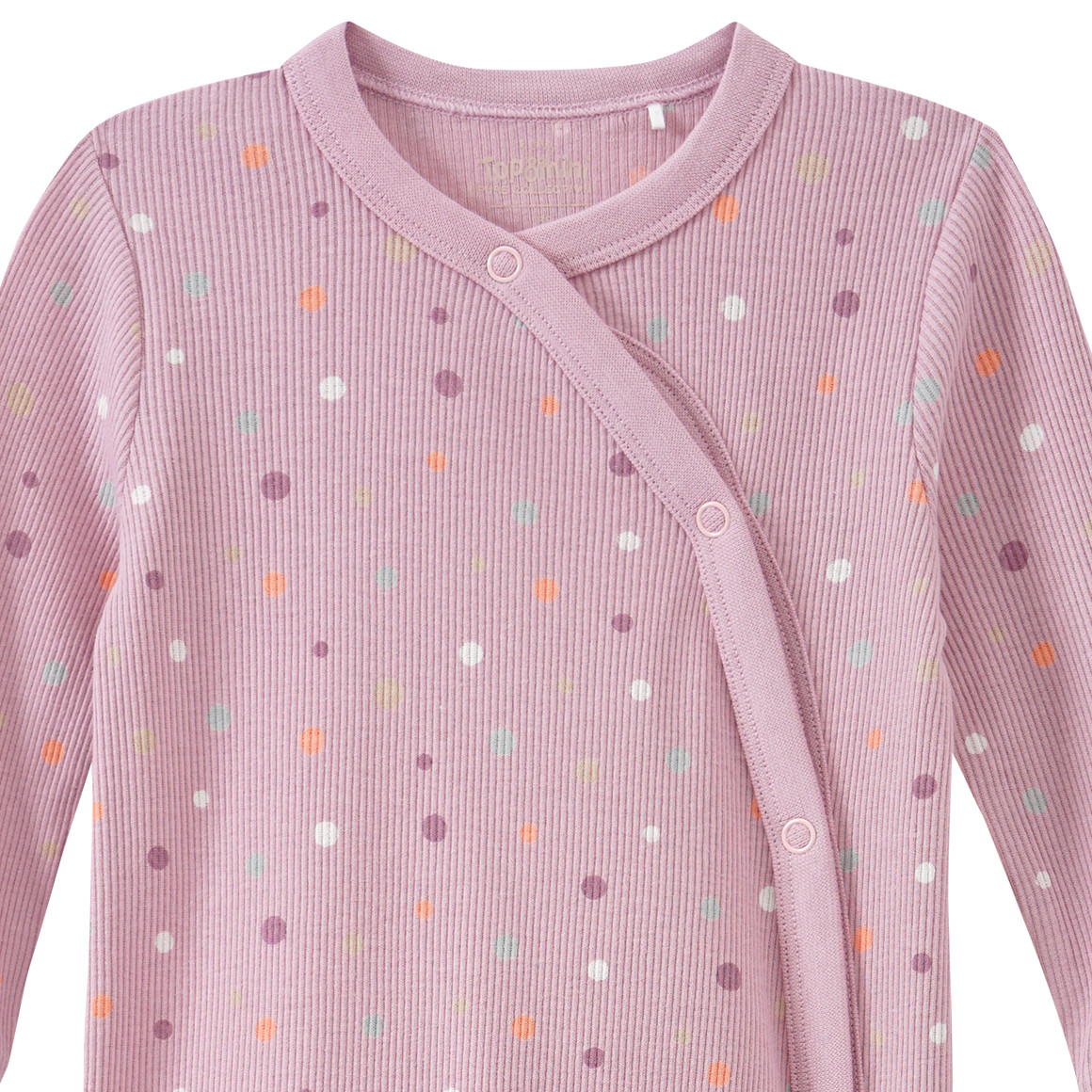 Newborn pyjama met geribbelde textuur