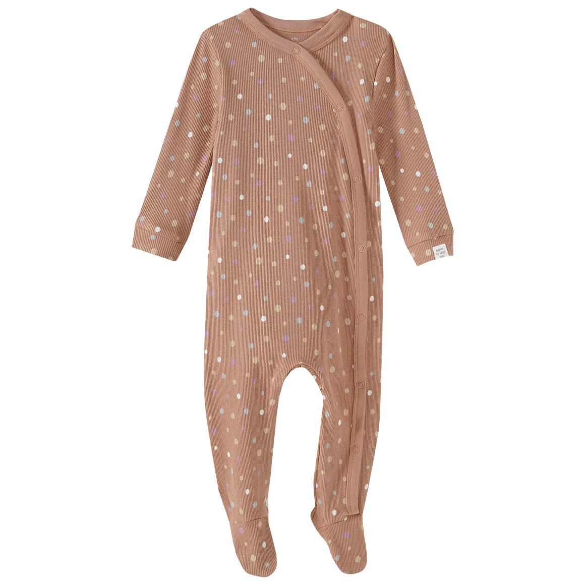 Newborn pyjama met geribbelde textuur