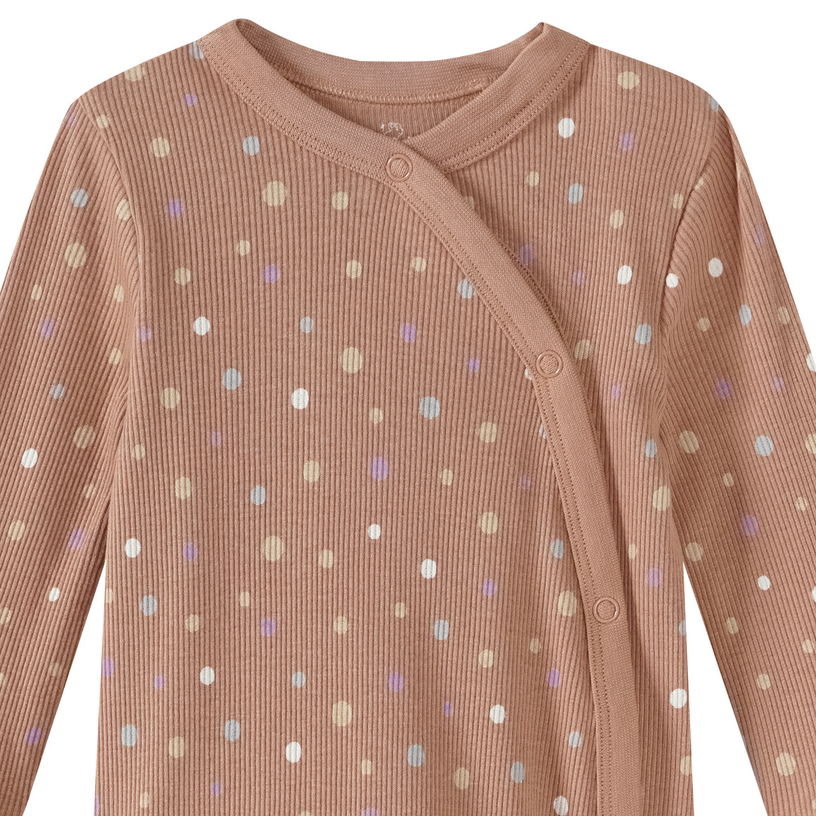 Newborn pyjama met geribbelde textuur