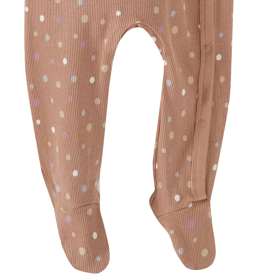 Newborn pyjama met geribbelde textuur