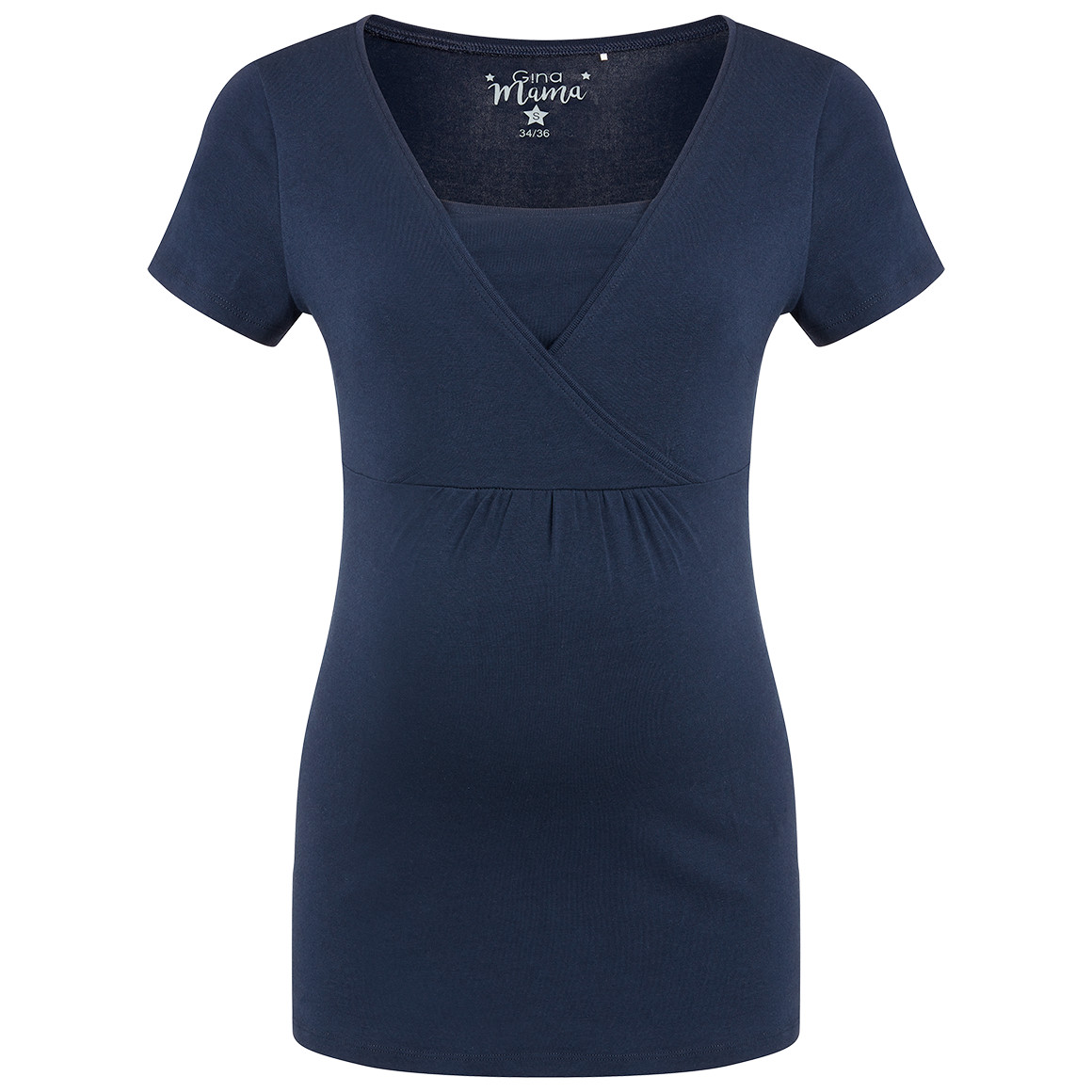 2 Damen Umstands-T-Shirts mit Stillfunktion