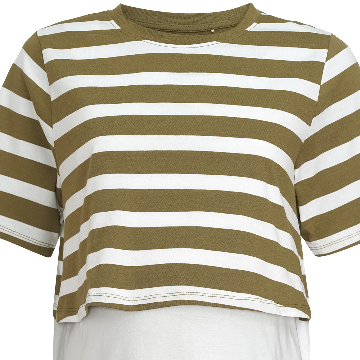 Damen Umstands-T-Shirt im Lagen-Look