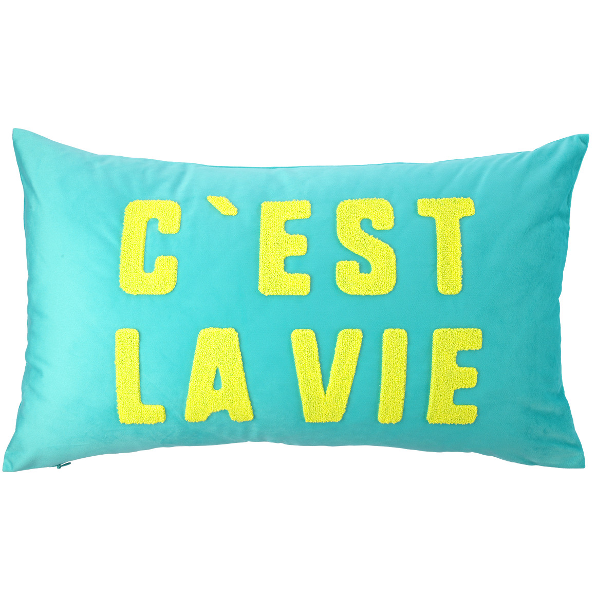 Kissenhülle mit Schriftzug