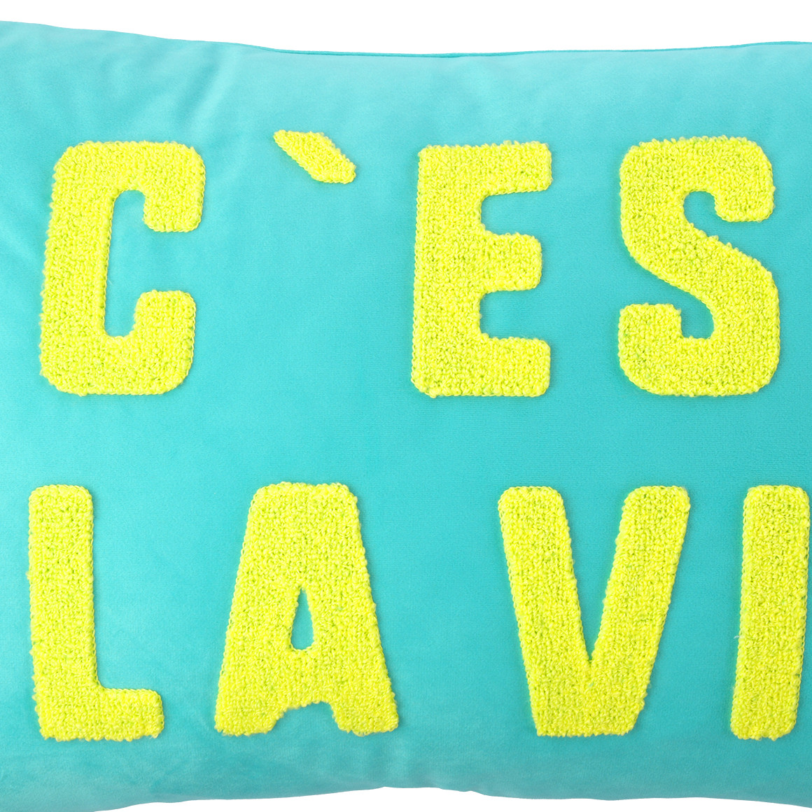 Kissenhülle mit Schriftzug