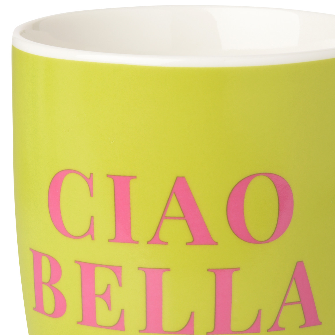 Tasse mit Schriftzug