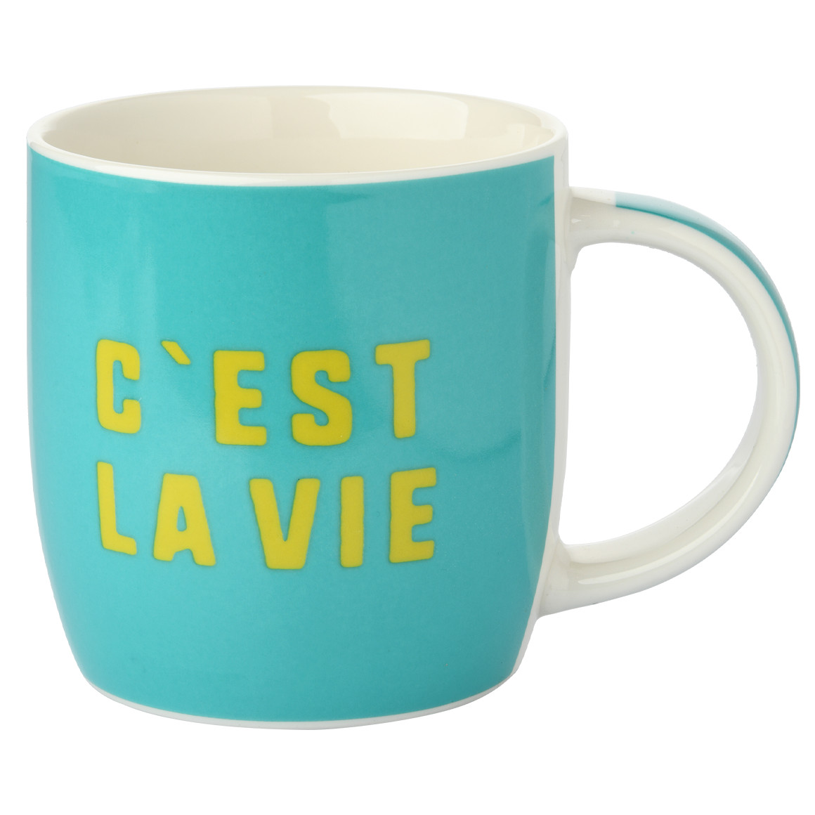 Tasse mit Schriftzug