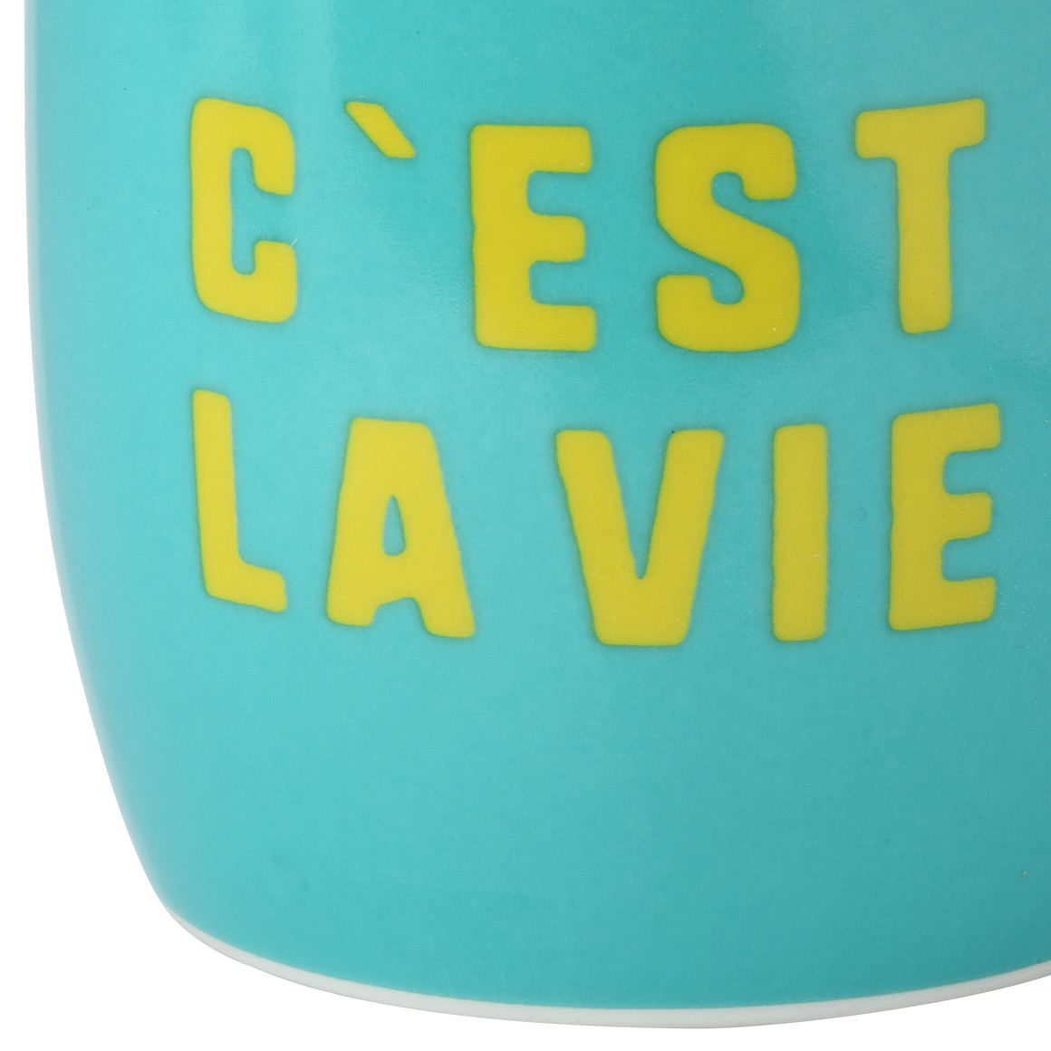 Tasse mit Schriftzug