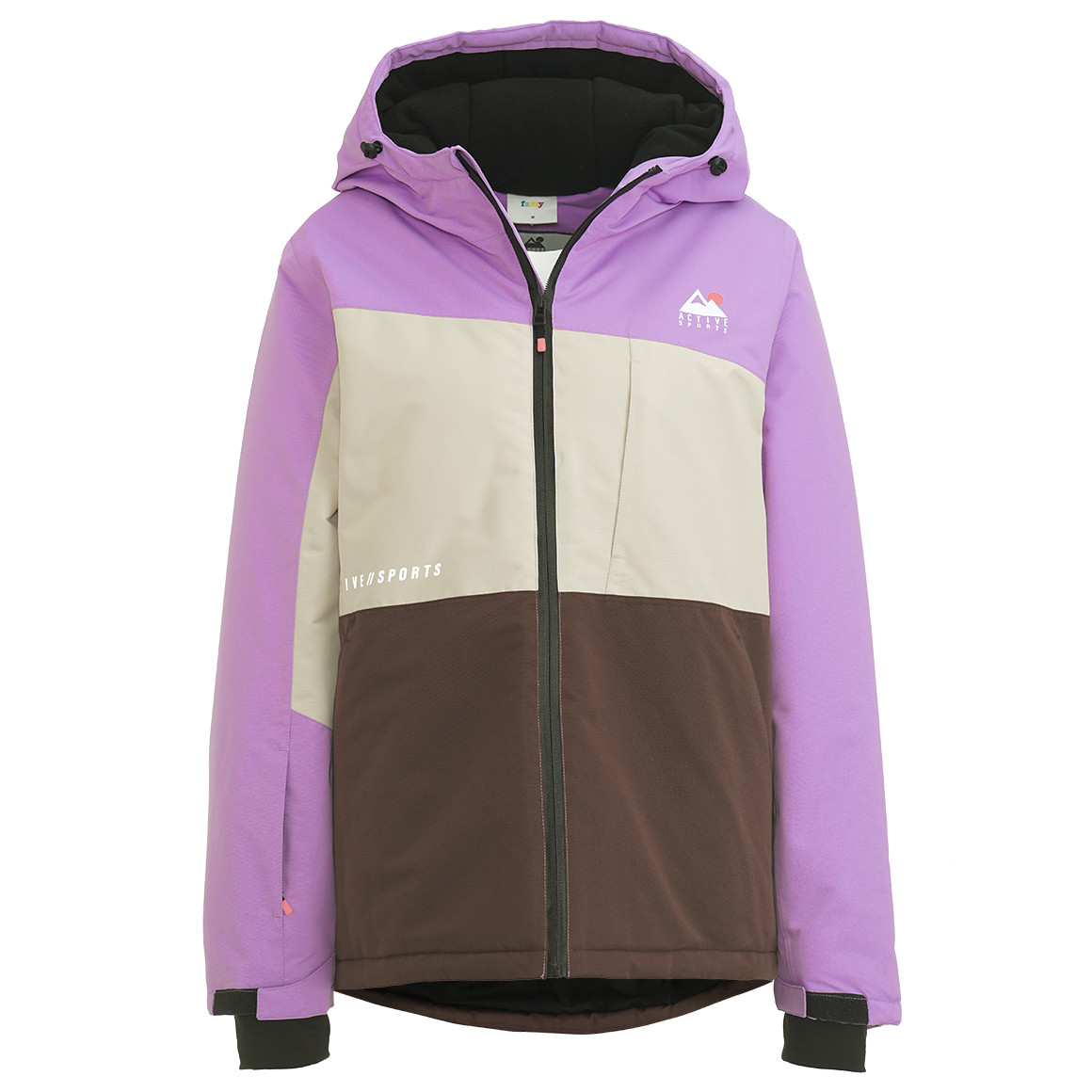 Damen Schneejacke mit Farbteilern