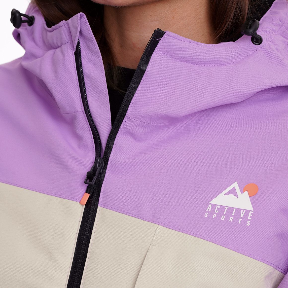 Damen Schneejacke mit Farbteilern