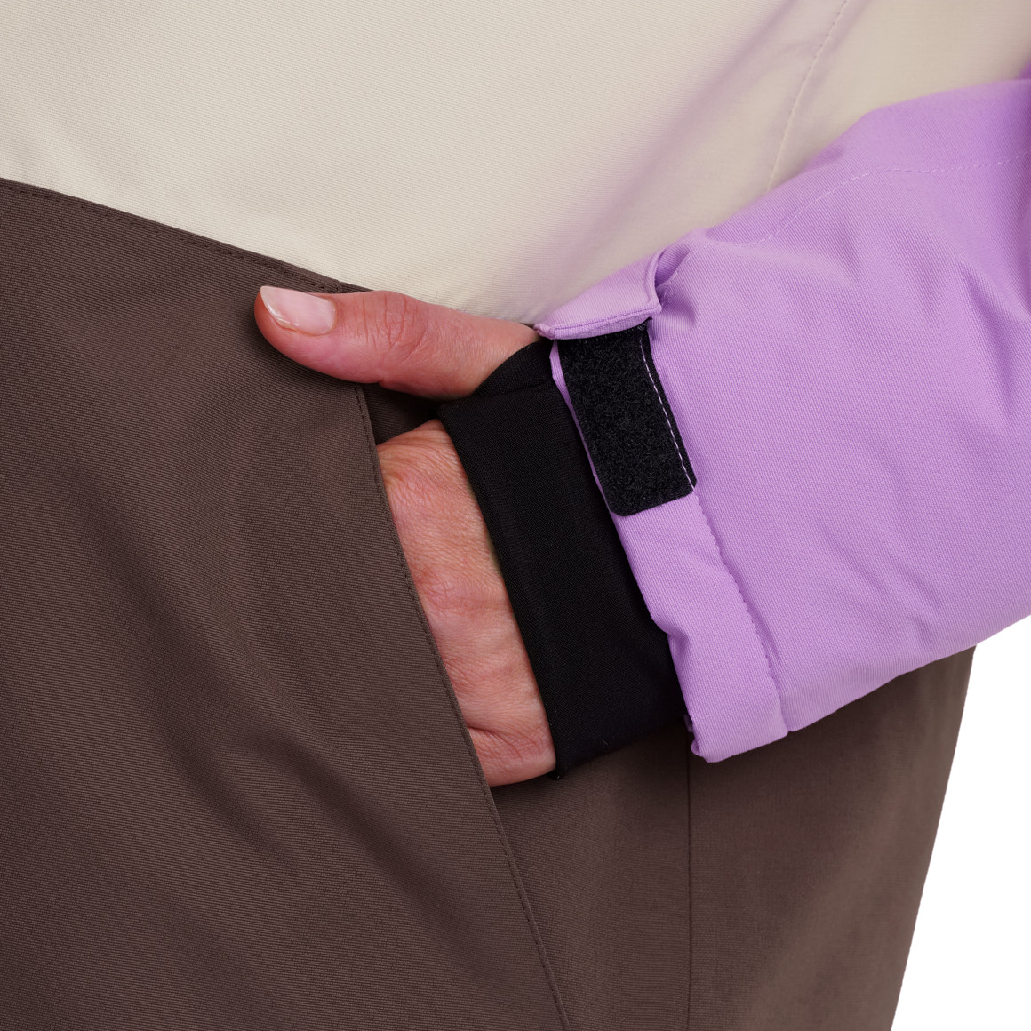 Damen Schneejacke mit Farbteilern