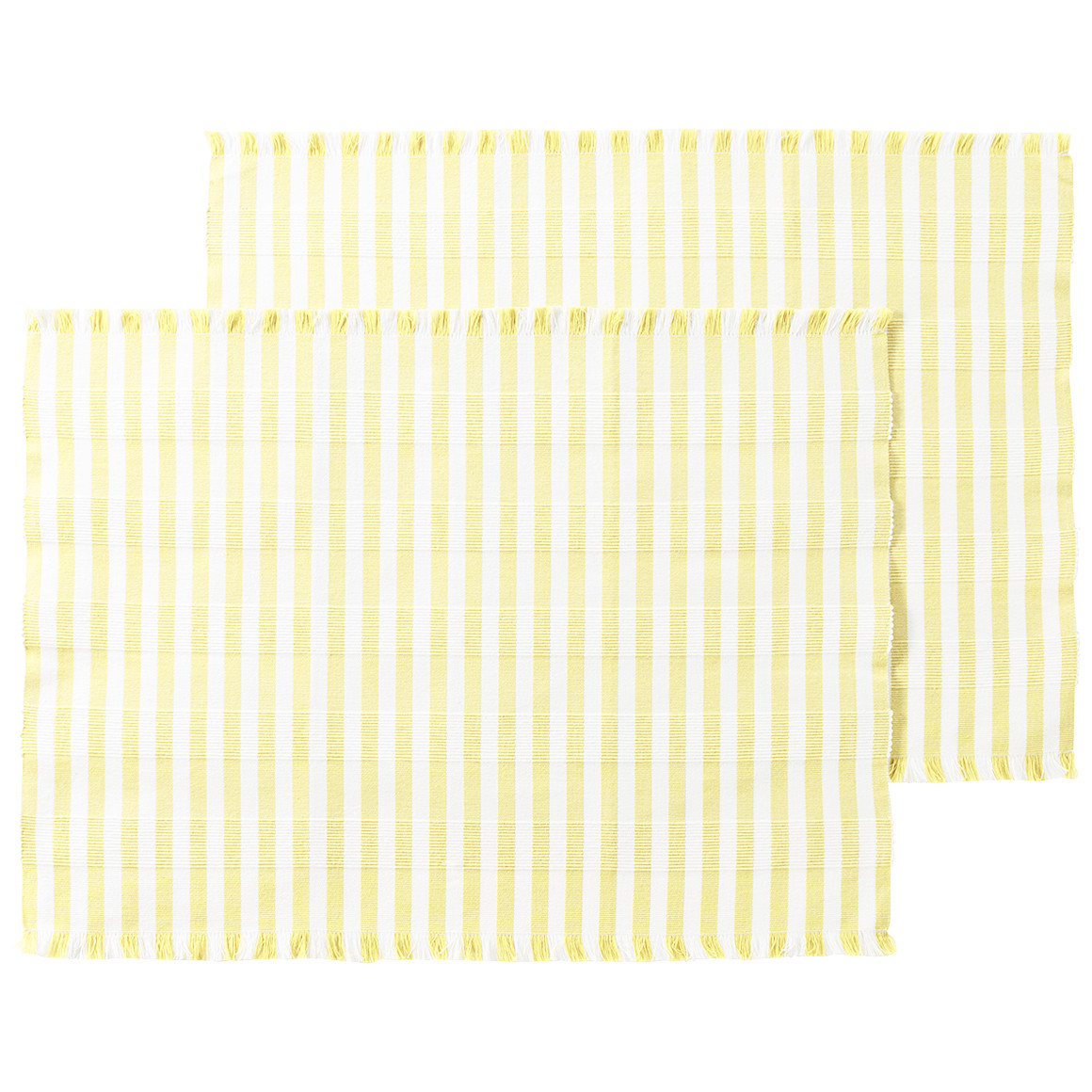 2 placemats met ribstructuur