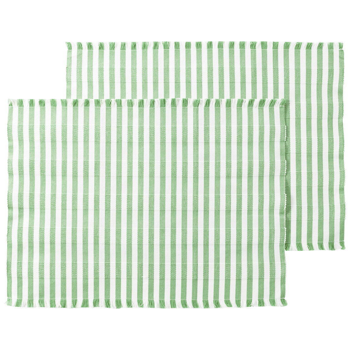 2 placemats met ribstructuur