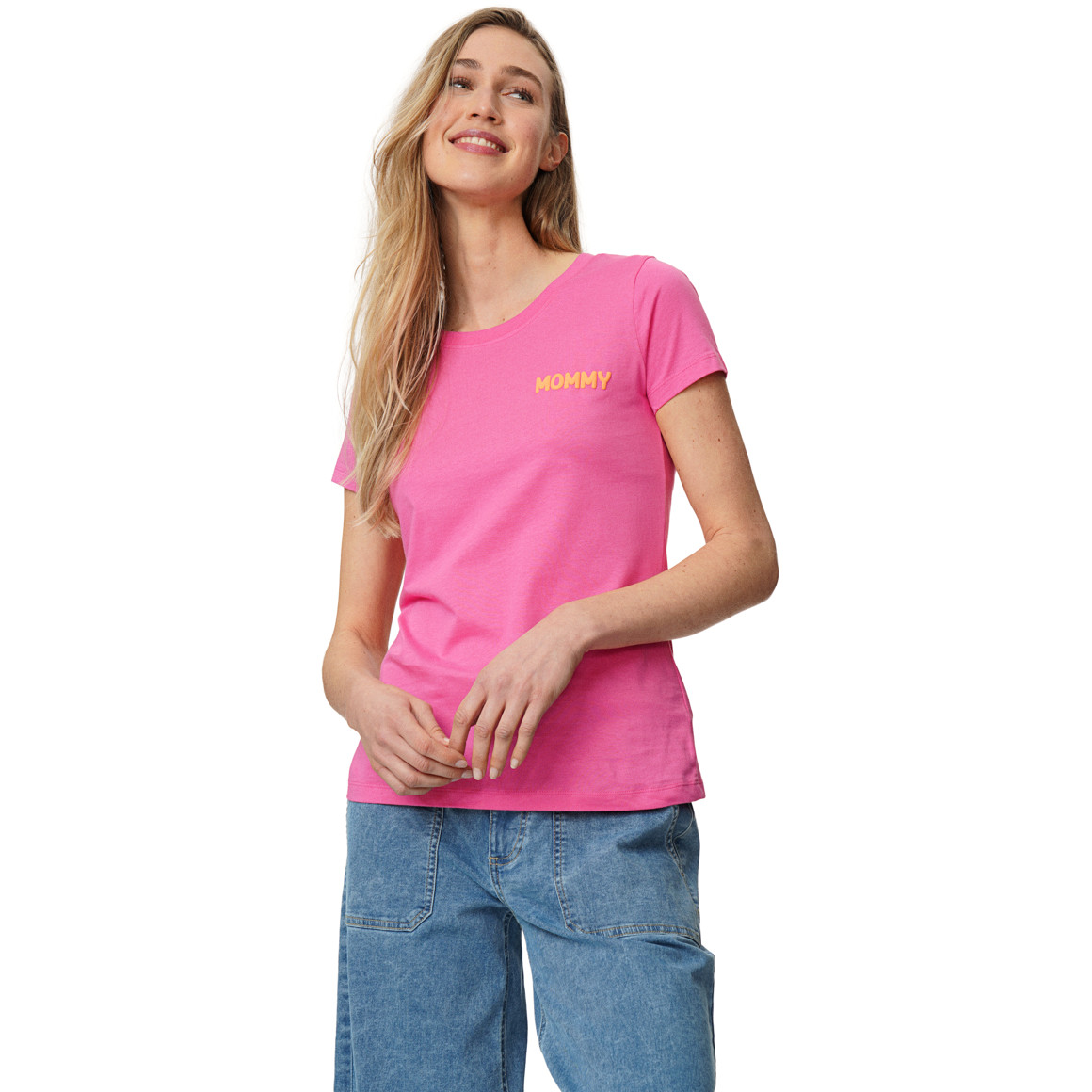 Damen T-Shirt mit Message-Print