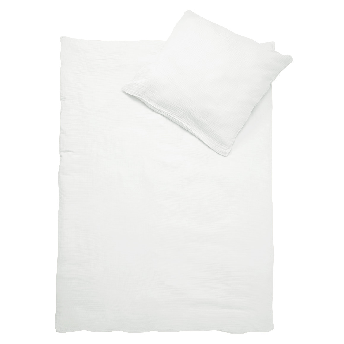 Musselin Bettwäsche 135 x 200 cm unifarben