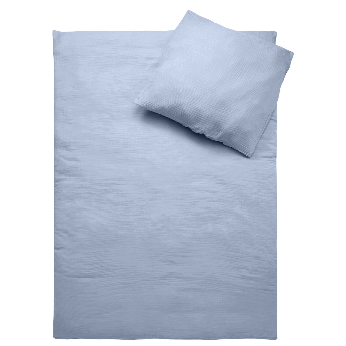 Musselin Bettwäsche 135 x 200 cm unifarben