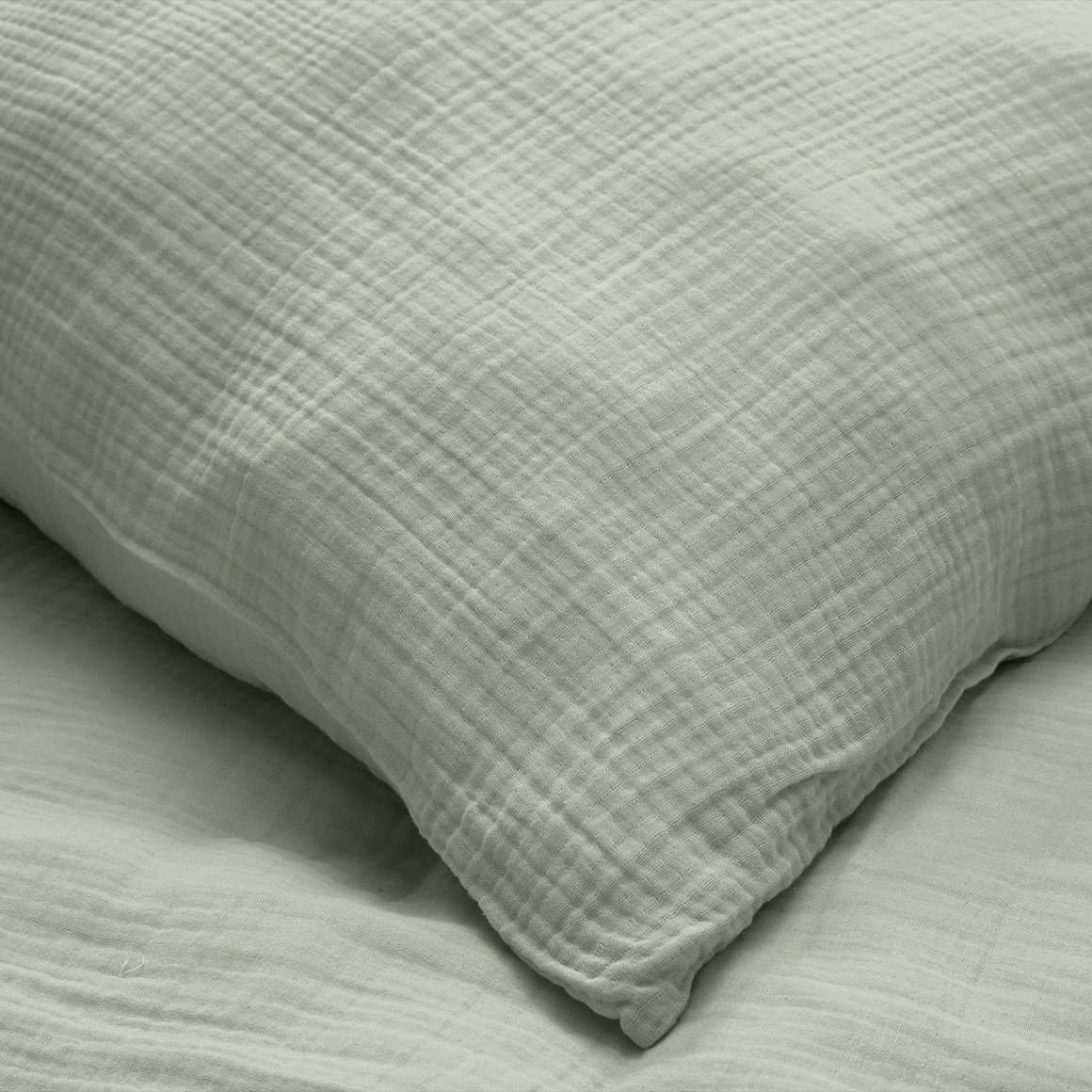Musselin Bettwäsche 135 x 200 cm unifarben