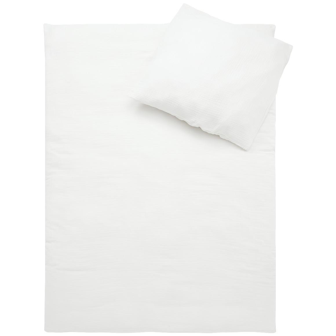 Musselin Bettwäsche 155 x 220 cm unifarben