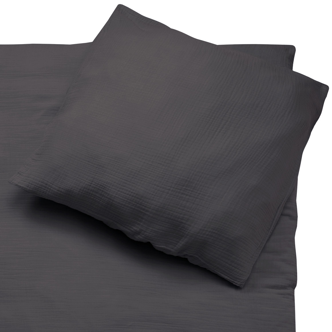 Musselin Bettwäsche 155 x 220 cm unifarben