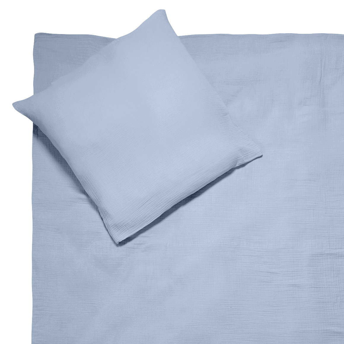 Musselin Bettwäsche 240 x 220 cm unifarben