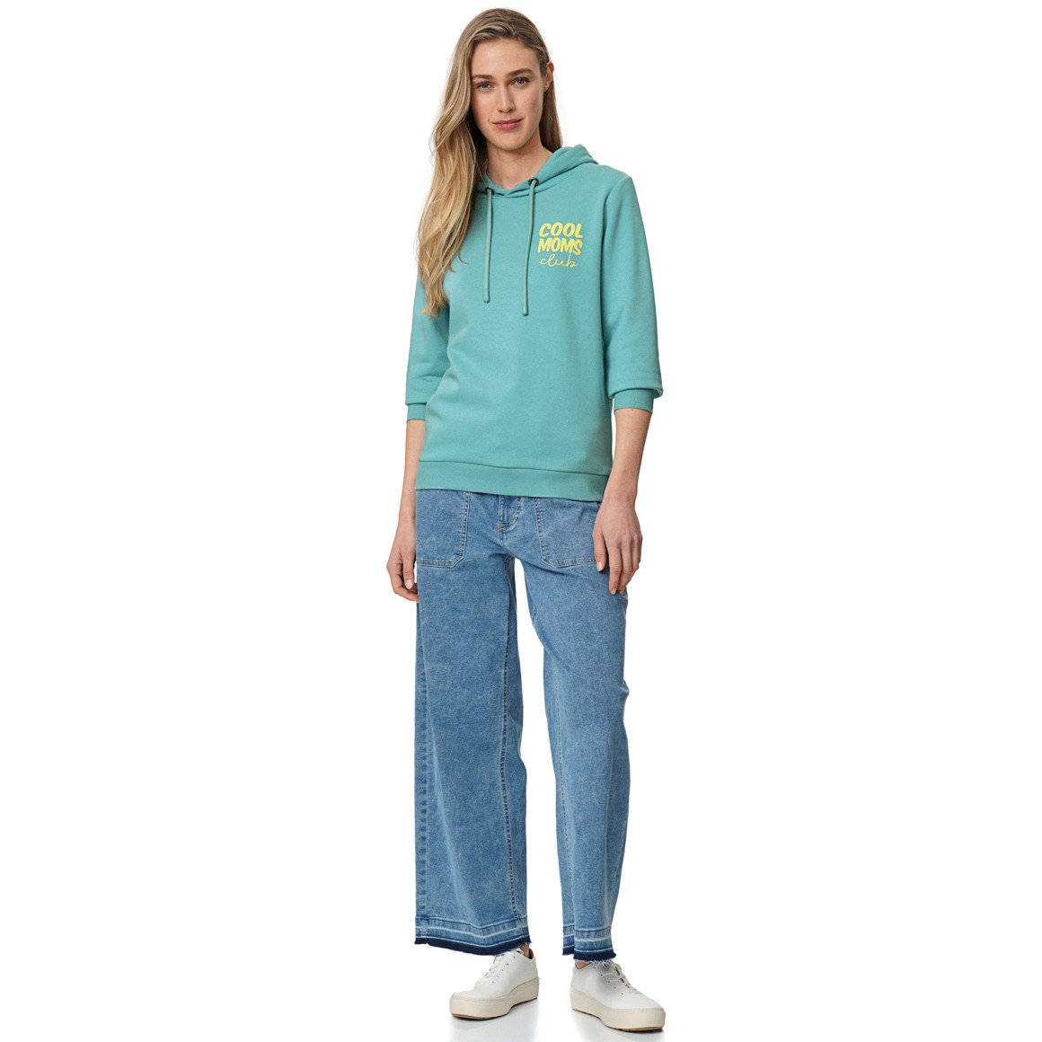 Damen Hoodie mit Message-Print