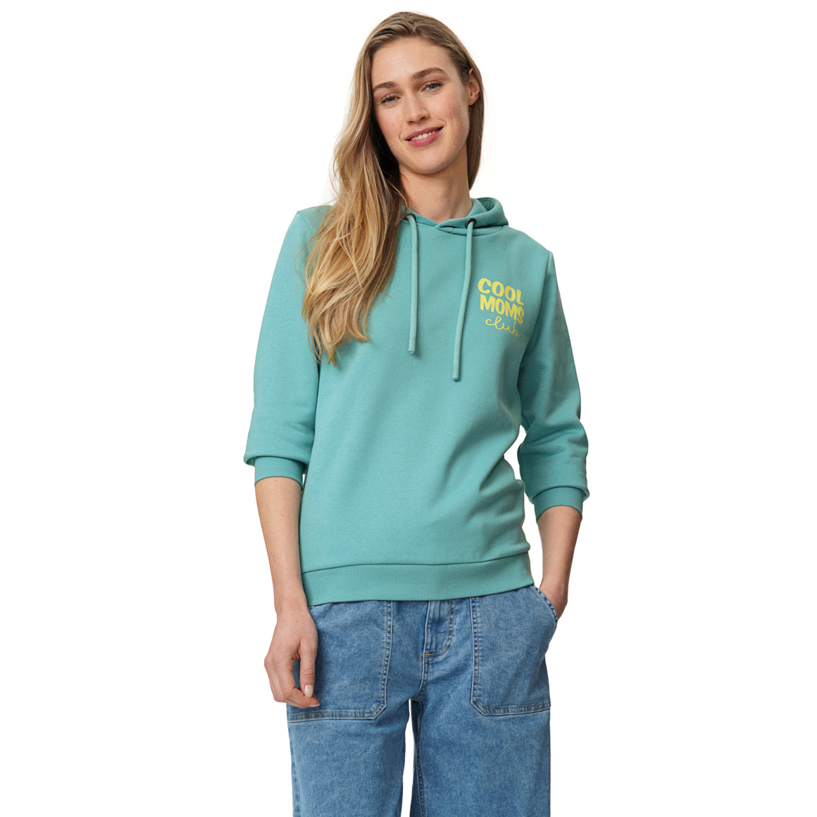 Damen Hoodie mit Message-Print