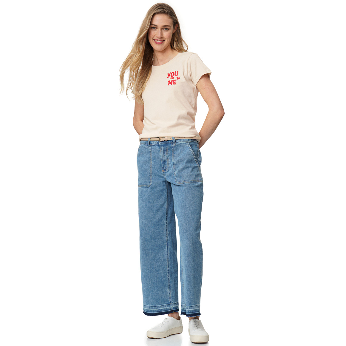 Damen T-Shirt mit Message-Print