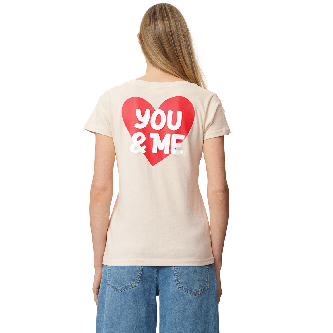 Damen T-Shirt mit Message-Print