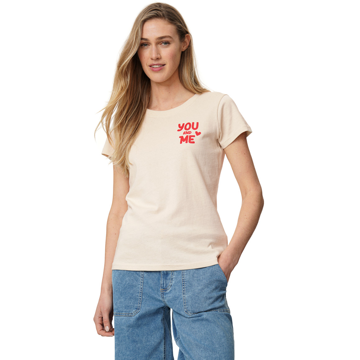 Damen T-Shirt mit Message-Print