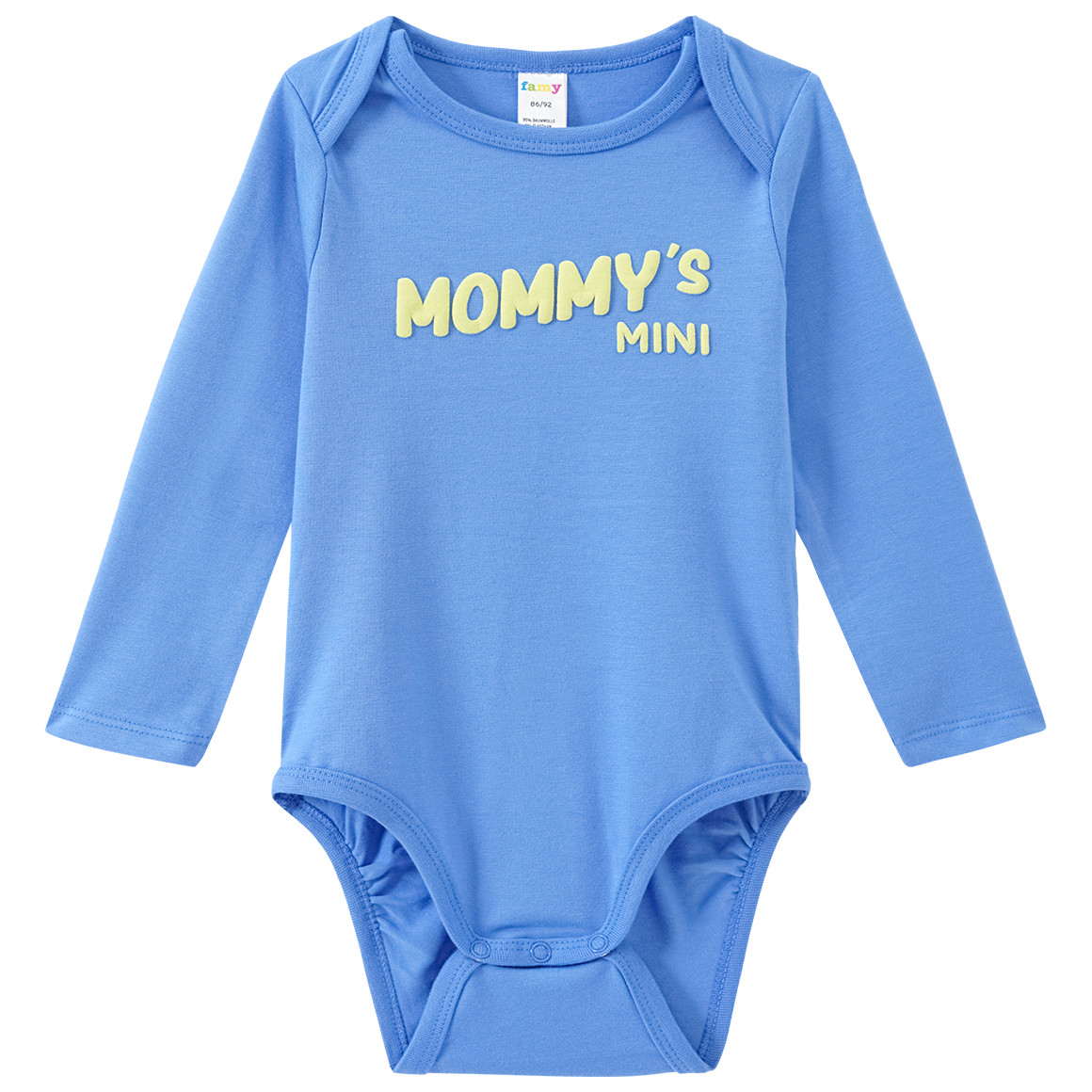 3 Baby Langarmbodys mit gummiertem Print