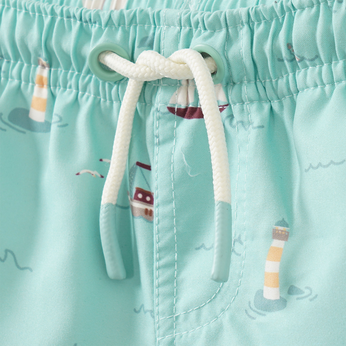 Baby Badeshorts mit Segelschiffen