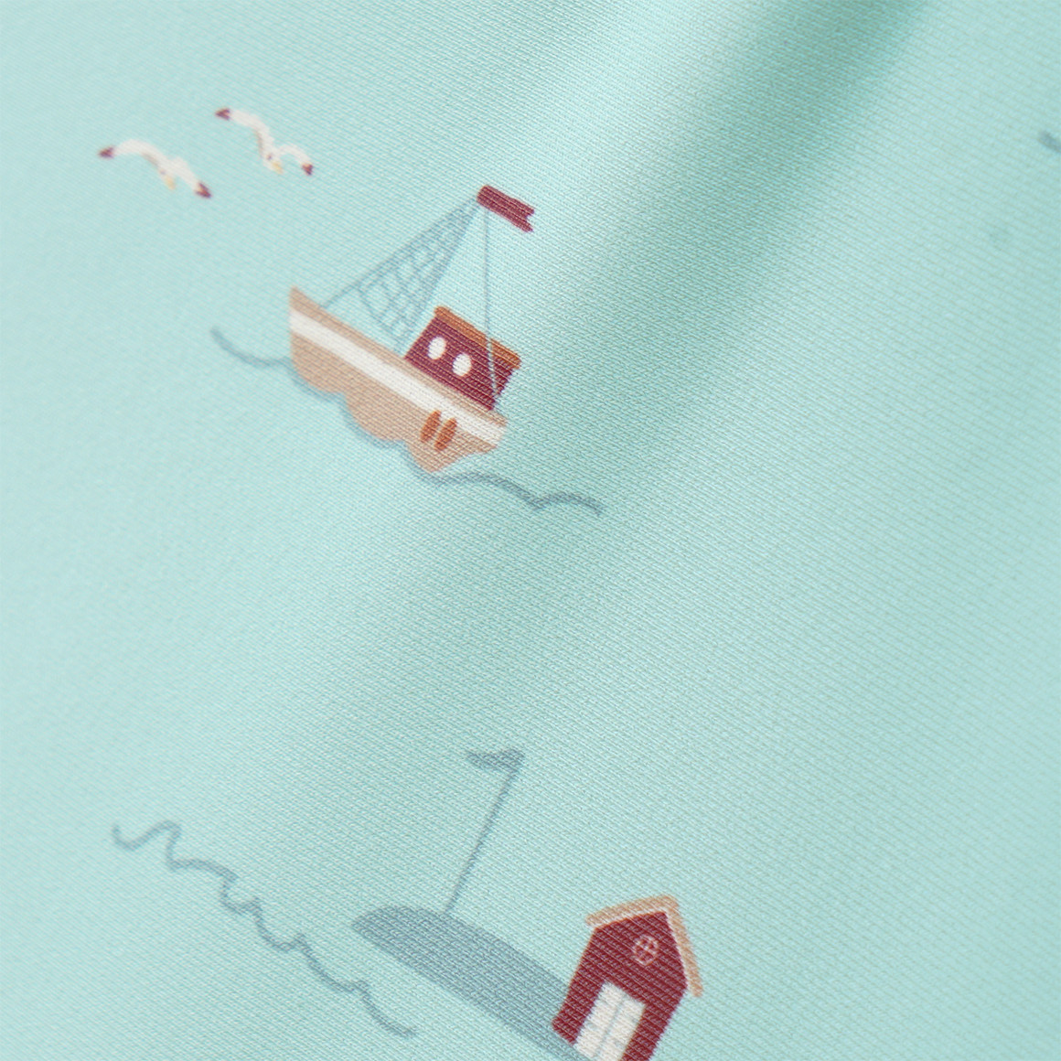 Baby UV-Badeoverall mit Segelschiffen UPF40