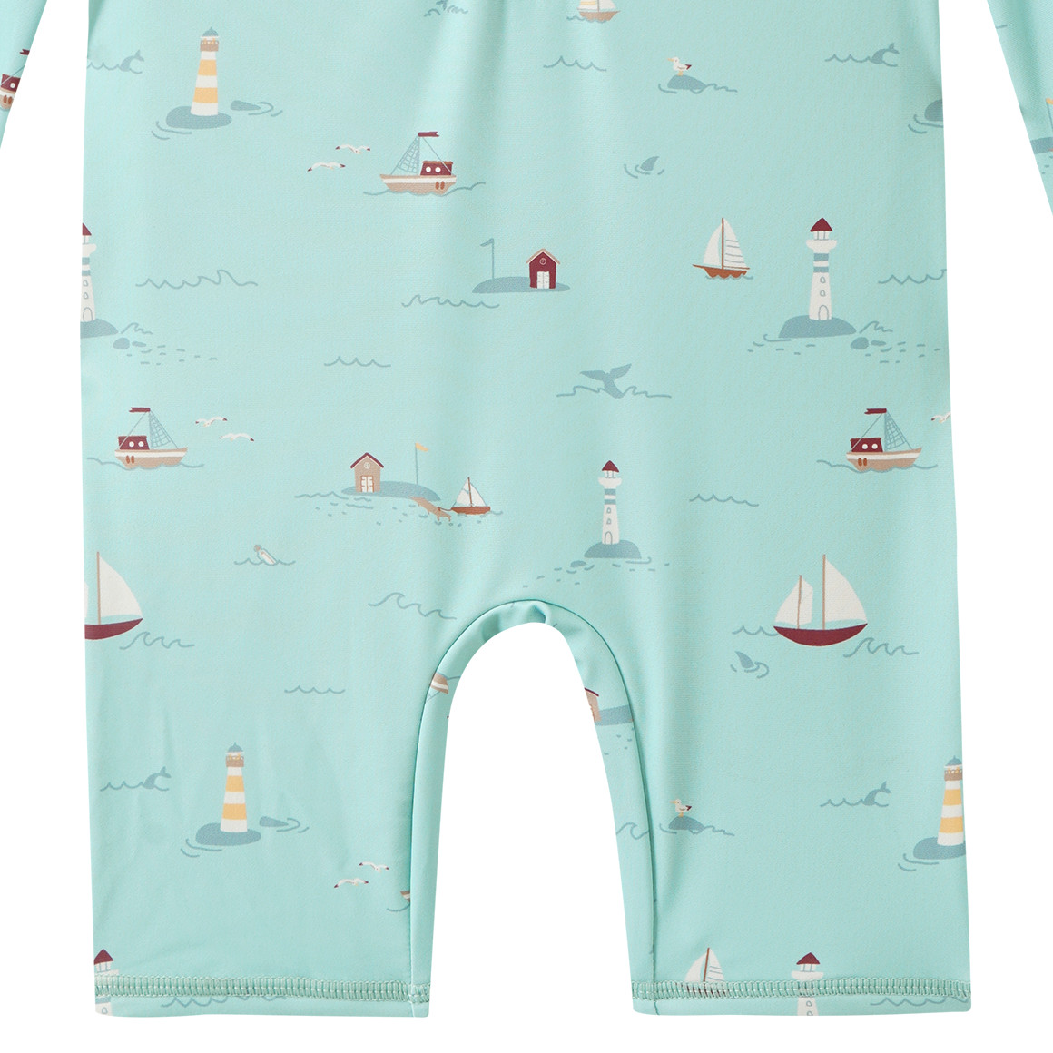 Baby UV-Badeoverall mit Segelschiffen UPF40