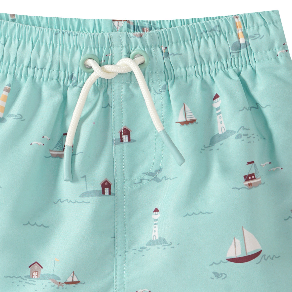 Jungen Badeshorts mit Segelschiffen