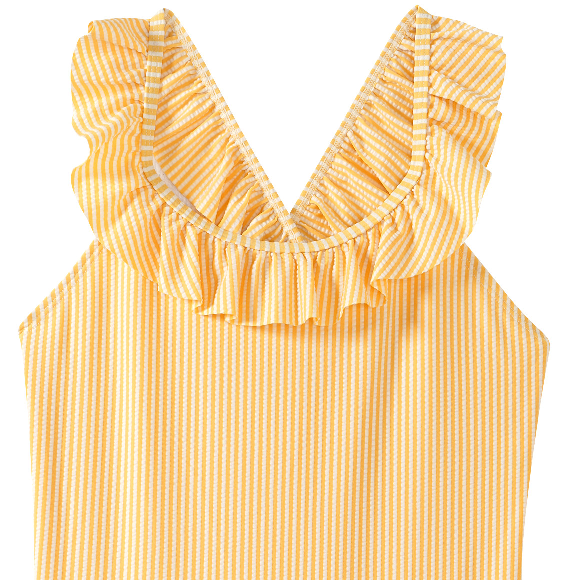 Mädchen Badeanzug mit Seersucker-Streifen