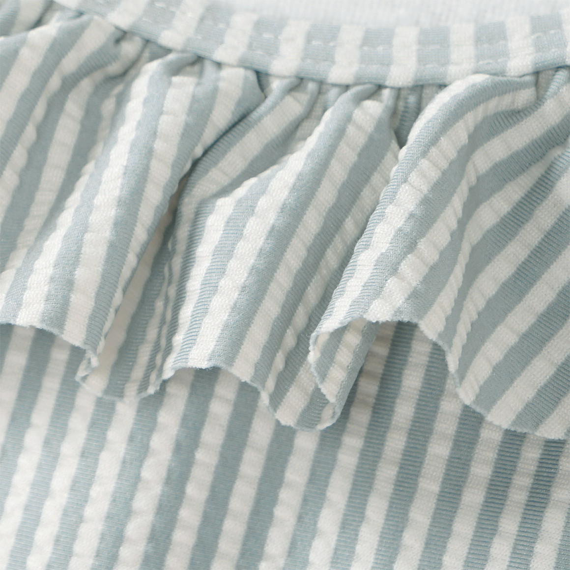 Baby Badeanzug mit Seersucker-Streifen