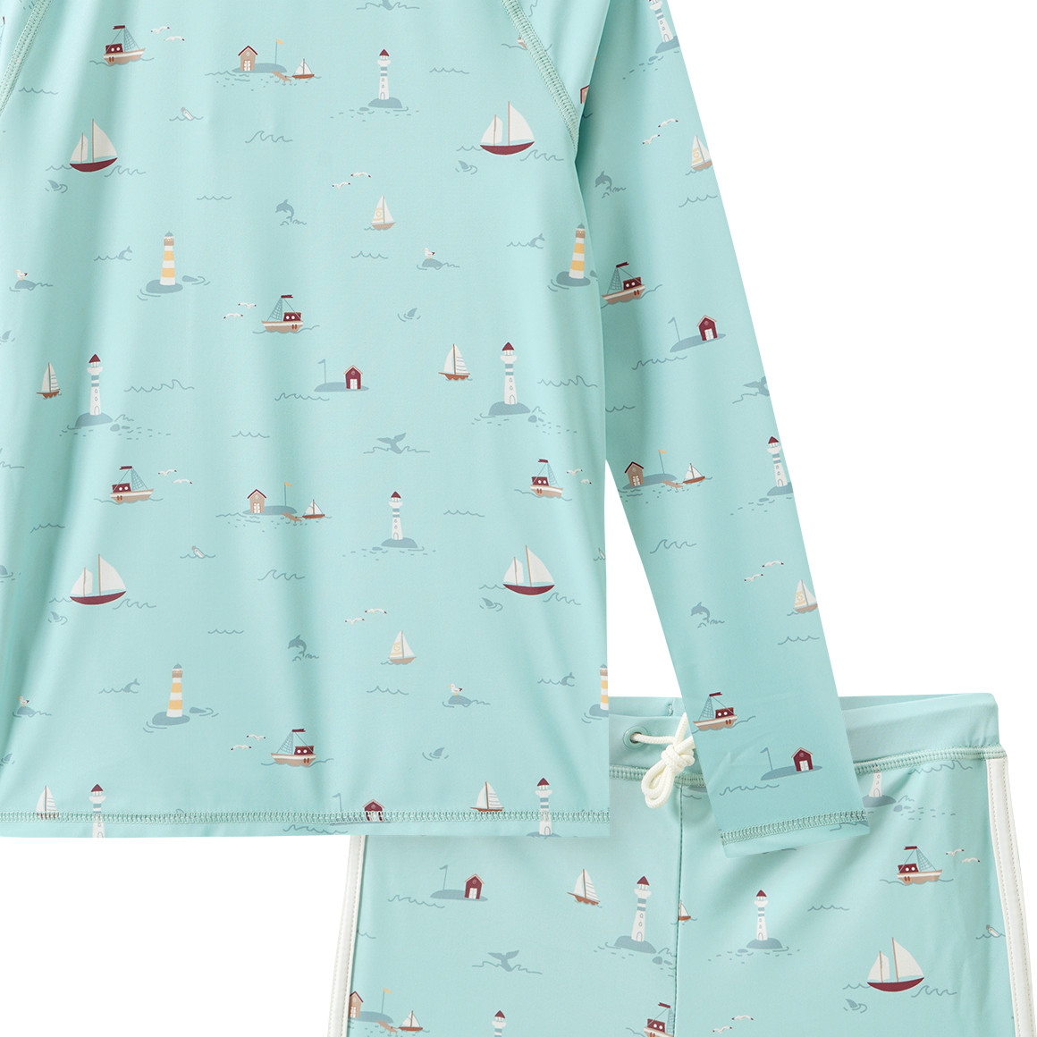 Jungen UV-Set mit Badeshirt und Hose UPF40