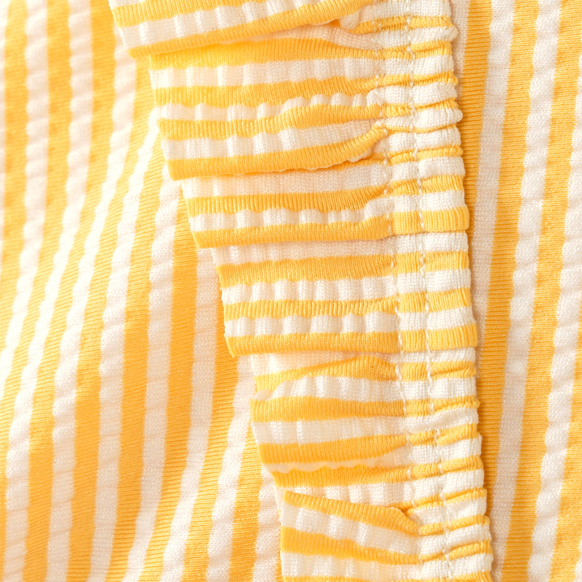 Mädchen Bikini mit Seersucker-Streifen