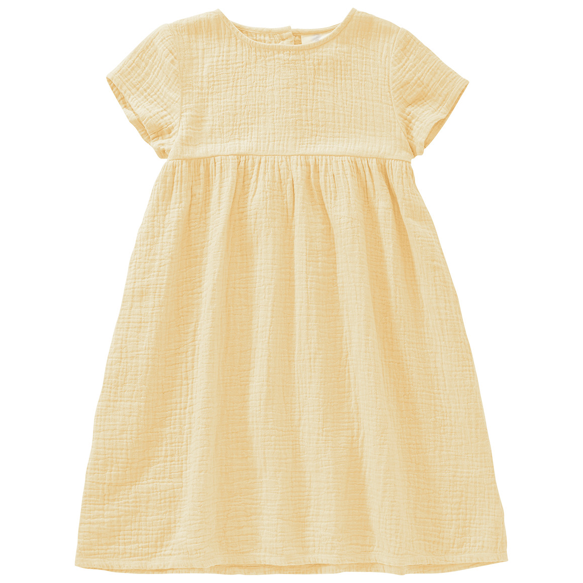 Mädchen Musselin-Kleid mit Teilungsnaht