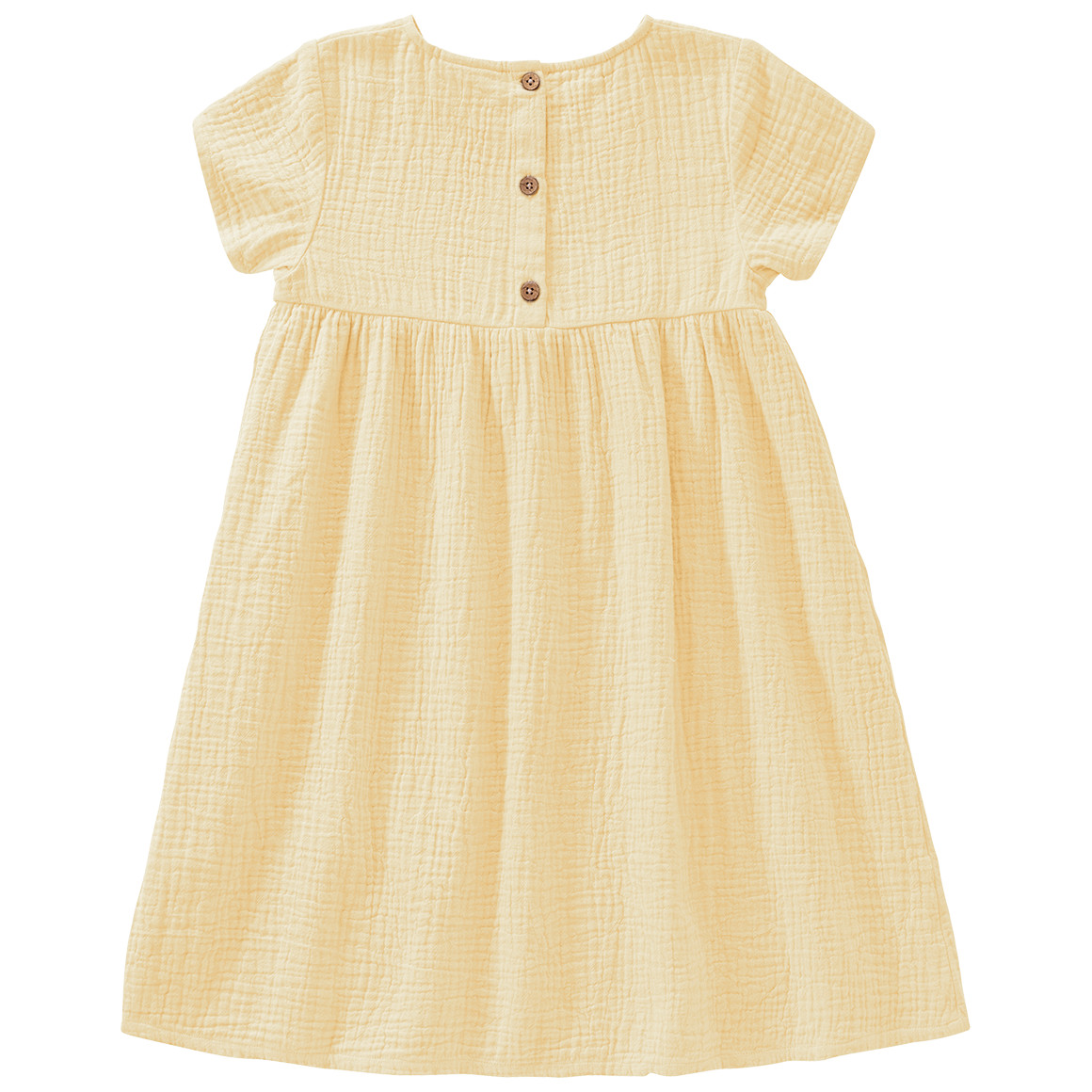 Mädchen Musselin-Kleid mit Teilungsnaht