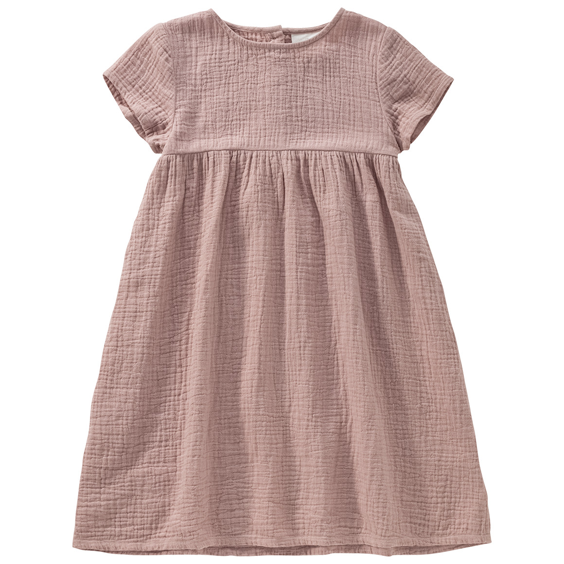 Mädchen Musselin-Kleid mit Teilungsnaht