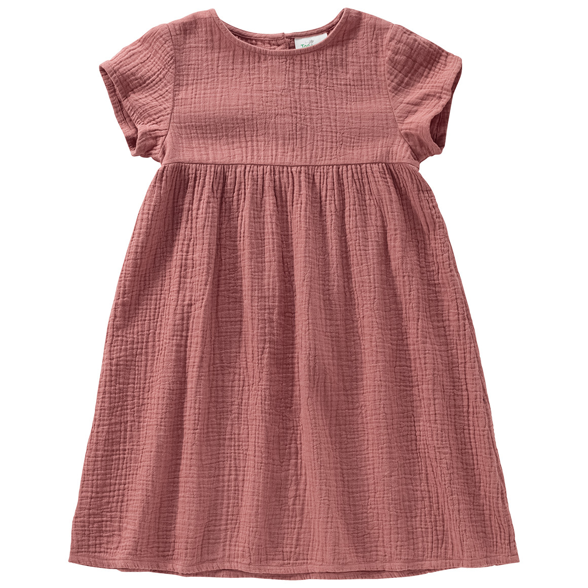 Mädchen Musselin-Kleid mit Teilungsnaht