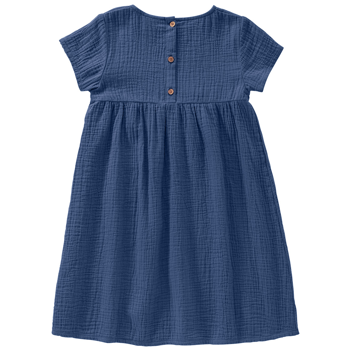 Mädchen Musselin-Kleid mit Teilungsnaht