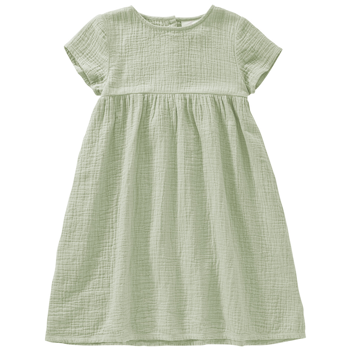 Mädchen Musselin-Kleid mit Teilungsnaht