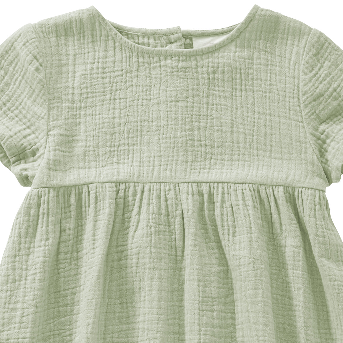 Mädchen Musselin-Kleid mit Teilungsnaht