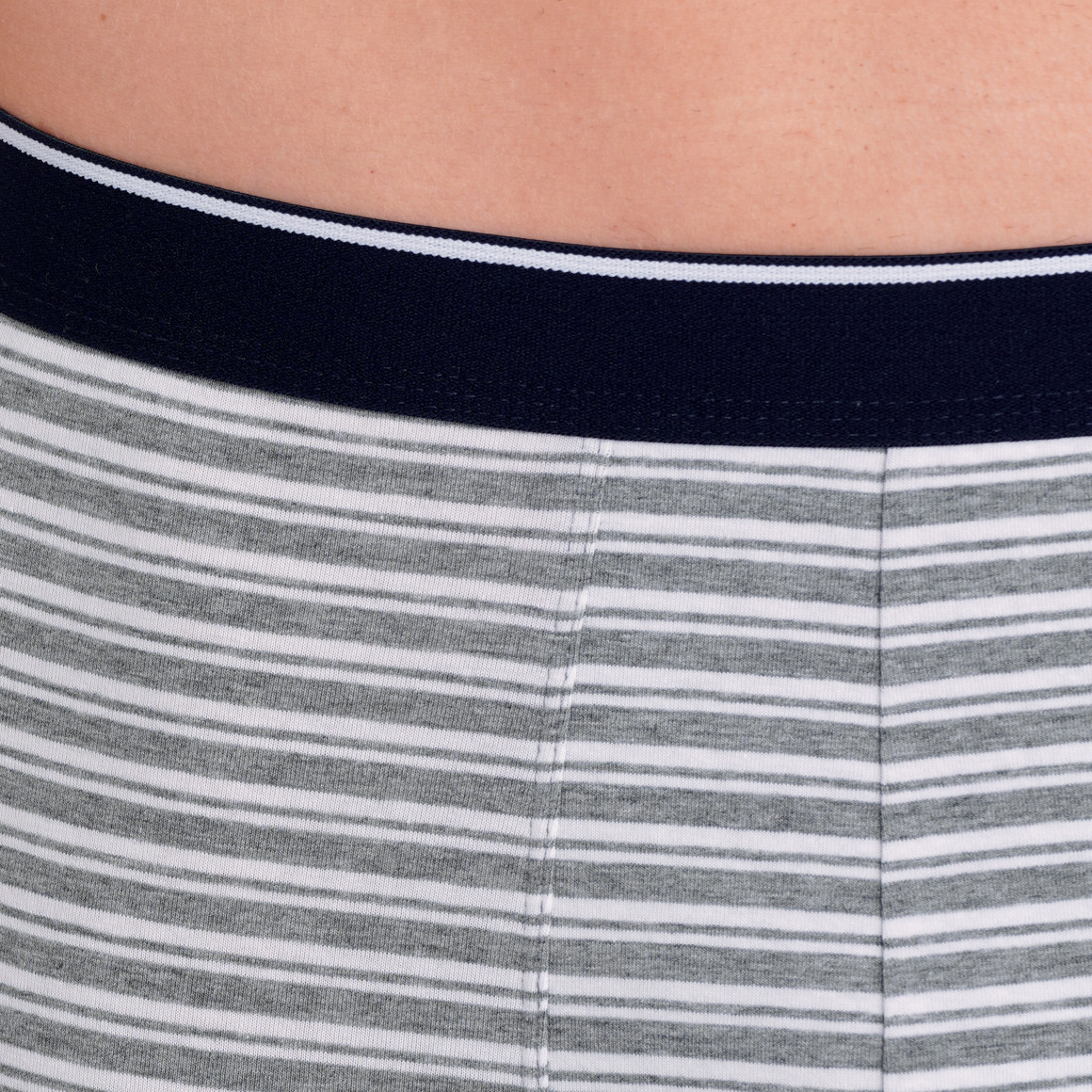 Gestreepte retroshort voor heren