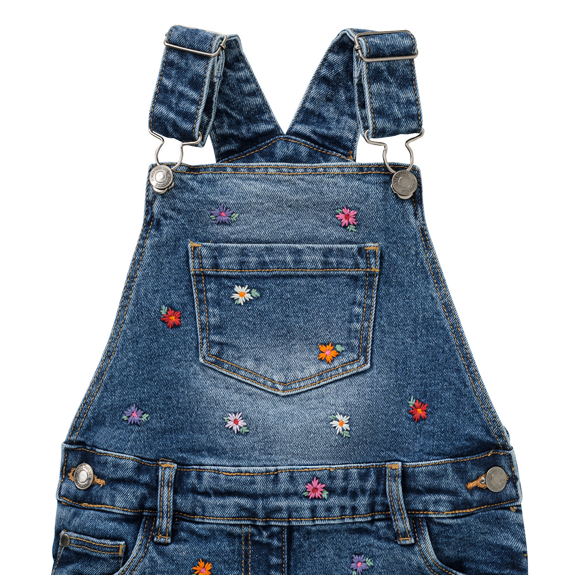 Mädchen Latzhose mit Stickerei