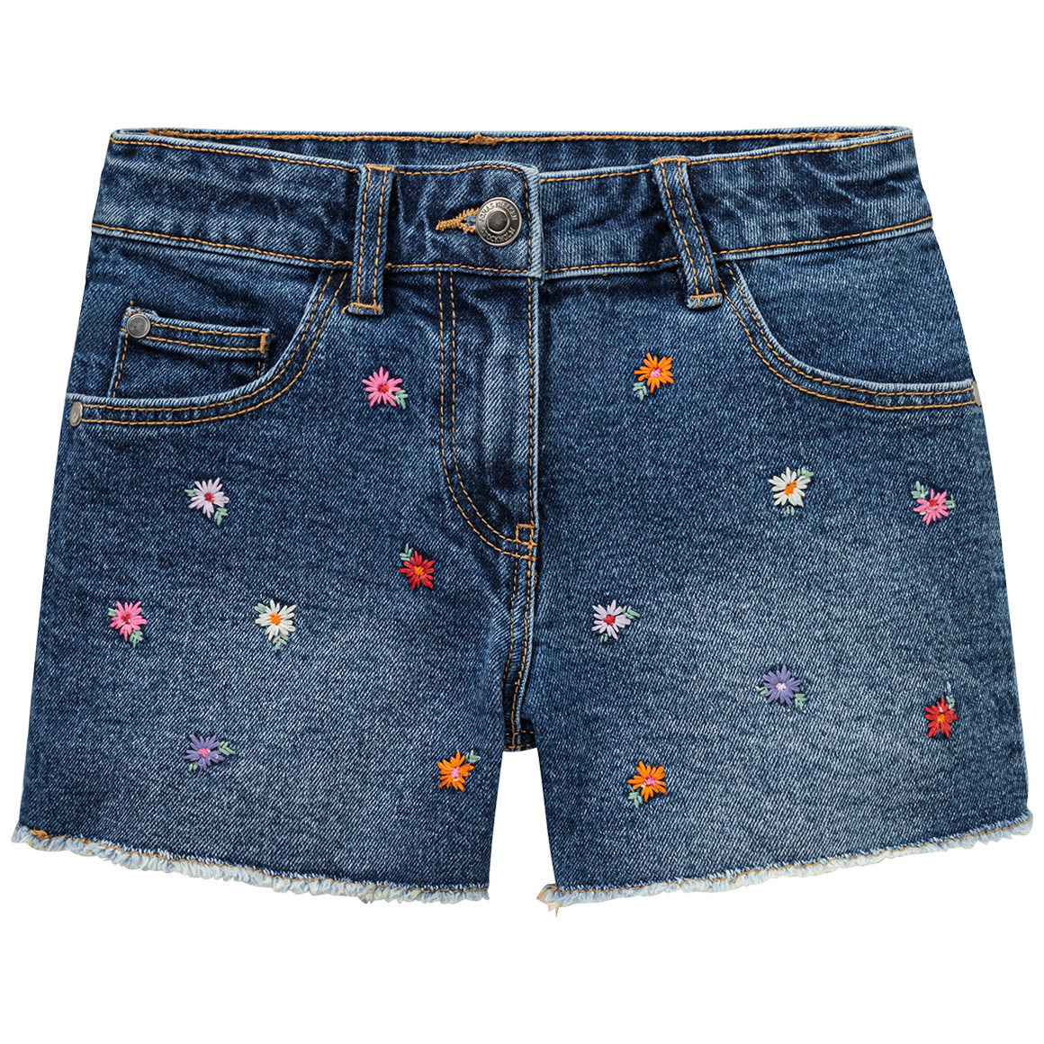 Mädchen Jeansshorts mit Stickerei